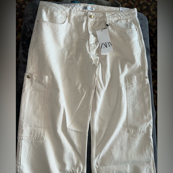 Zara Straight Cargo Jean Z1975 Size 14 New with tags - Picture 10 of 16